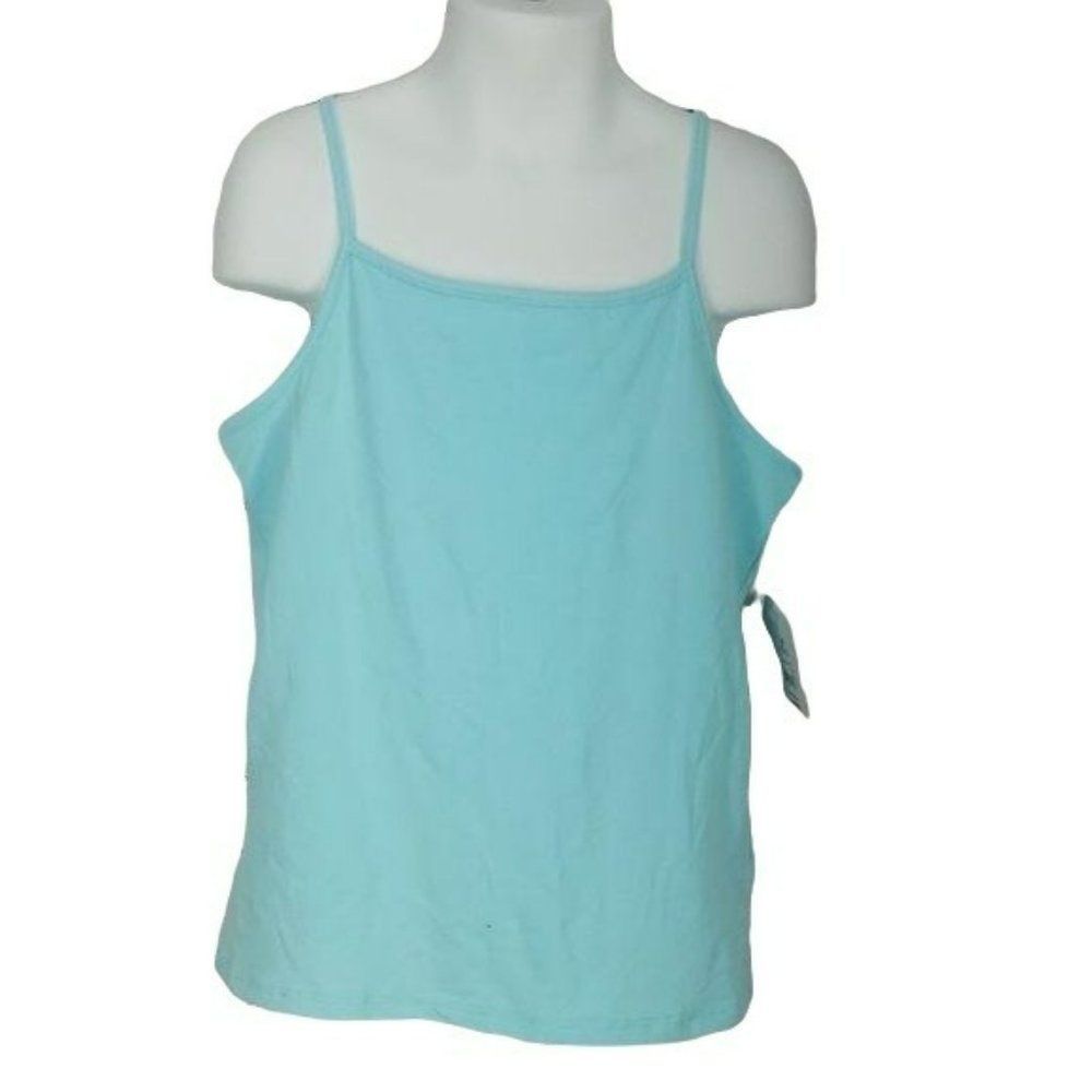Faded Glory Girls NEW Teal Blue Tank Top Size Medium